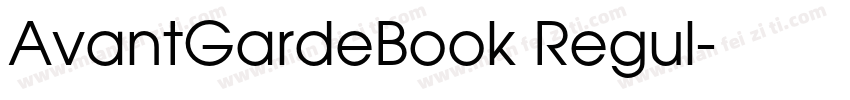 AvantGardeBook Regul字体转换
